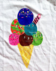 NWOT Mini Boden Ice Cream T-shirt - White Ice Cream