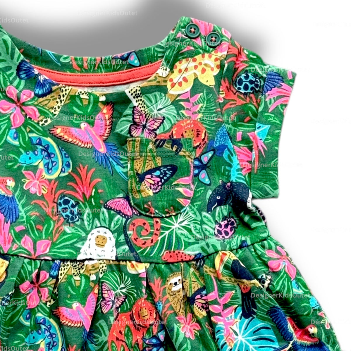 mini boden jungle dress Boden Baby Floaty Shirred Dress in White