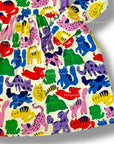 Mini Boden Girls Colorful Pets Long Sleeve Jersey Dress – Oatmeal & Rainbow