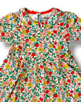 Mini Boden Girls Floral Jersey Dress Peter Pan Collar – Vanilla & Earth Tones