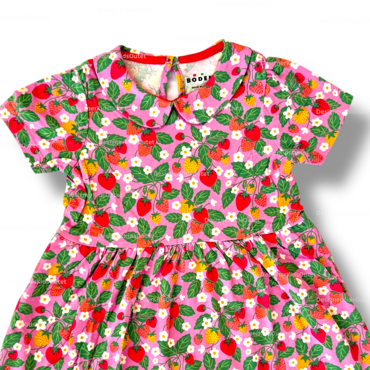 Mini Boden Girls Strawberry Print Jersey Dress Peter Pan Collar Cosm Designer Kids Outlet Mini Boden Girls Strawberry Print Jersey Dress Peter Pan Collar Cosm Designer Kids Outlet